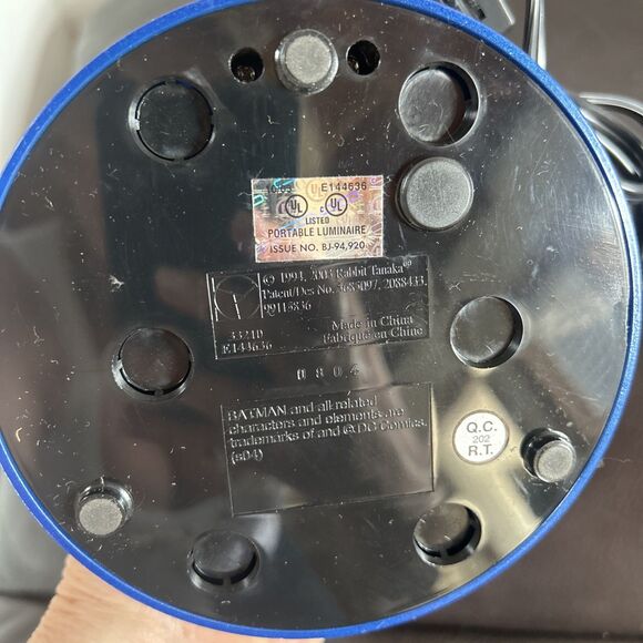 Batman Motion Lamp - 2004 Rabbit Tanaka DC Comics Rotating & Lights- Working - Picture 5 of 8